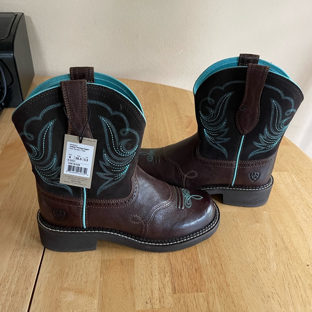 Brand new Ariat boots. These were a gift and they are too small, never worn.